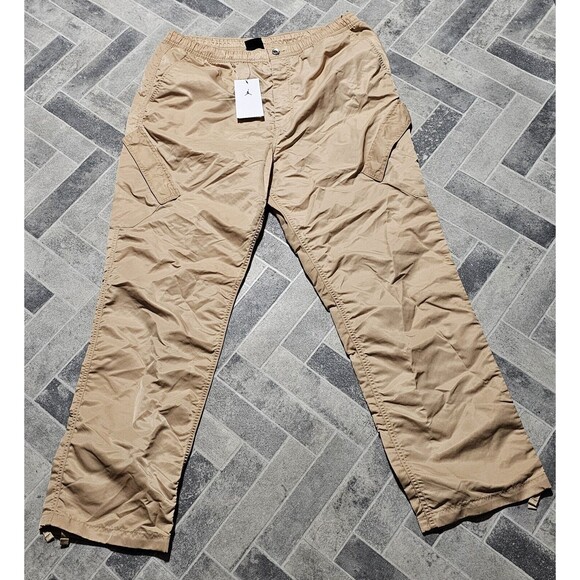 Size XL NIKE JORDAN FLIGHT HERITAGE PANTS WOVEN HEMP NYLON FD7391-200 NEW $150